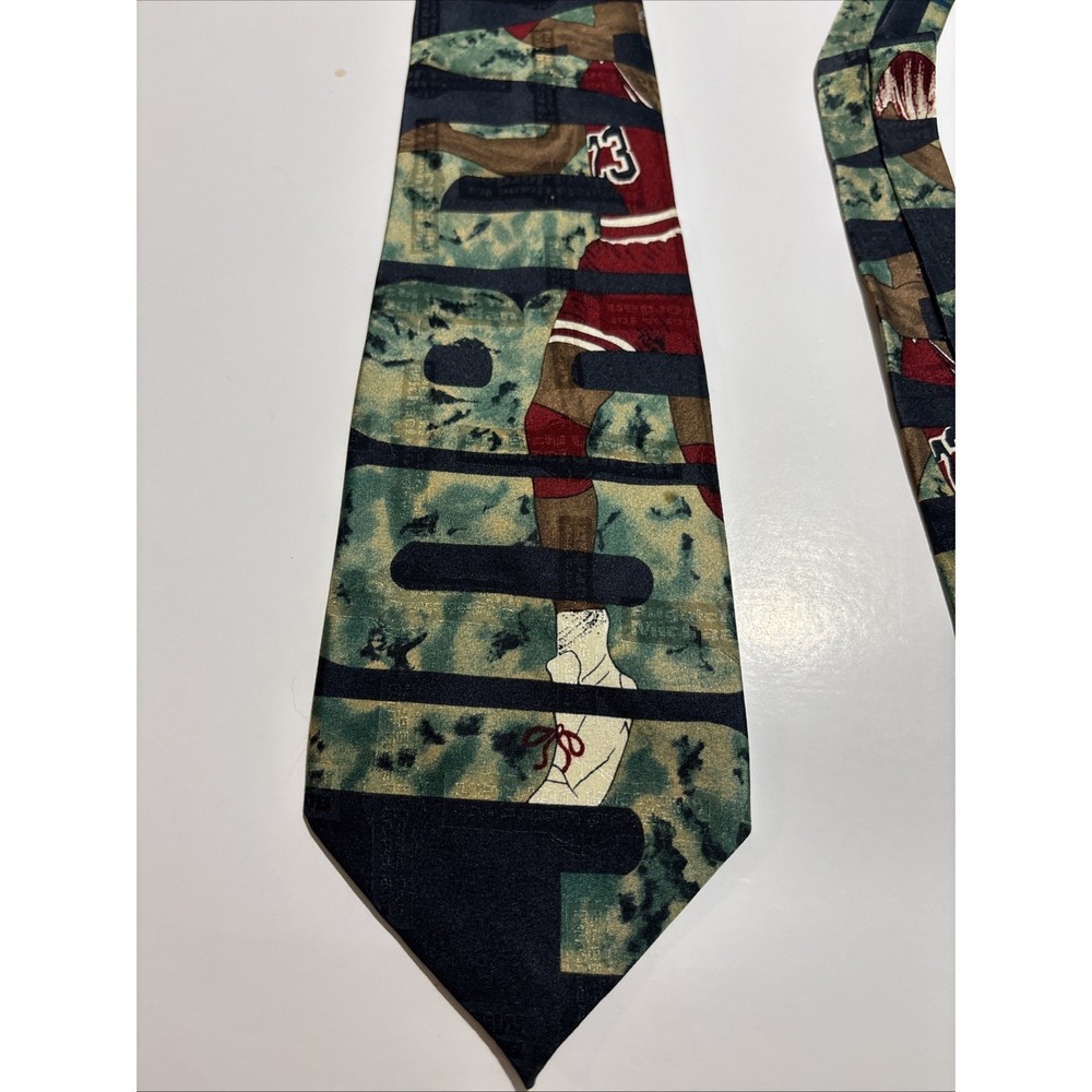 Michael Air Jordan BUGATCHI VOMO For Jordan Silk Tie Chicago Bulls Basketball